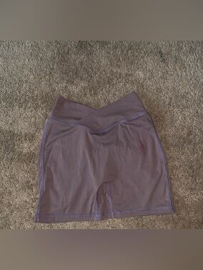 Yeoreo V‑Waist Mauve Women’s Bike Shorts